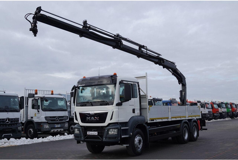MAN TGS 26.400 / 6x4 / SKRZYNIOWY - 6,5M / HDS HIAB 188 4xwysów 13 M - Бортова вантажівка/ Платформа, Вантажівка з маніпулятором: фото 1 MAN TGS 26.400 / 6x4 / SKRZYNIOWY - 6,5M / HDS HIAB 188 4xwysów 13 M - Бортова вантажівка/ Платформа, Вантажівка з маніпулятором: фото 1