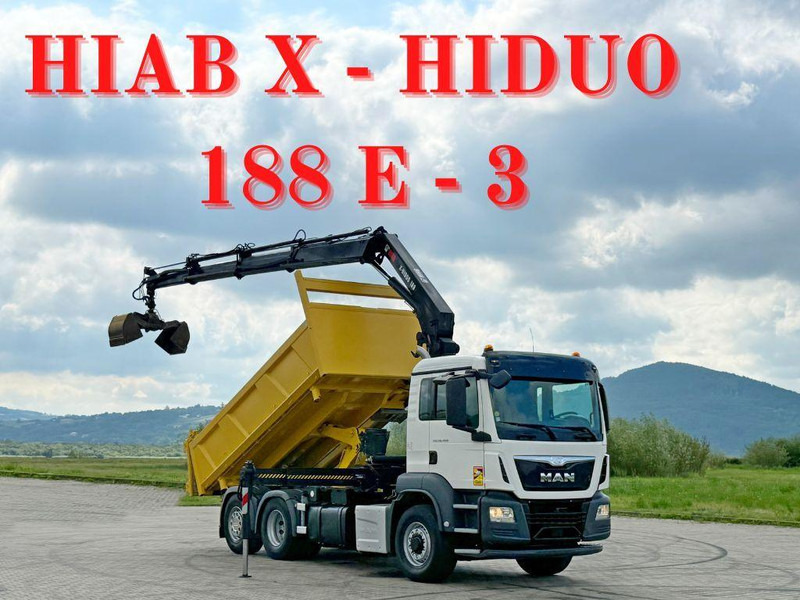 MAN TGS 26.400 * HIAB X-HIDUO 188 E-3 + FUNK * 6x4 - Самоскид вантажівка, Вантажівка з маніпулятором: фото 1 MAN TGS 26.400 * HIAB X-HIDUO 188 E-3 + FUNK * 6x4 - Самоскид вантажівка, Вантажівка з маніпулятором: фото 1