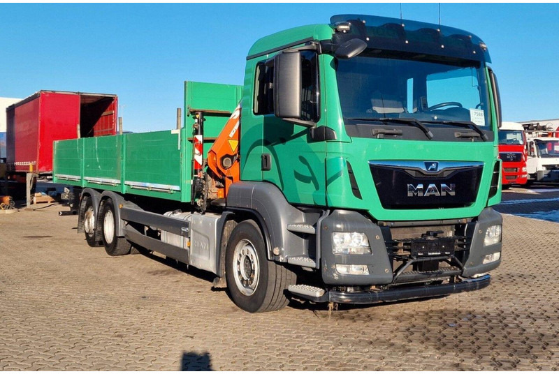 MAN TGS 26.460 6X2 Flatbed + Crane Atlas 172.3E-A4 + RC - Бортова вантажівка/ Платформа, Вантажівка з маніпулятором: фото 1 MAN TGS 26.460 6X2 Flatbed + Crane Atlas 172.3E-A4 + RC - Бортова вантажівка/ Платформа, Вантажівка з маніпулятором: фото 1