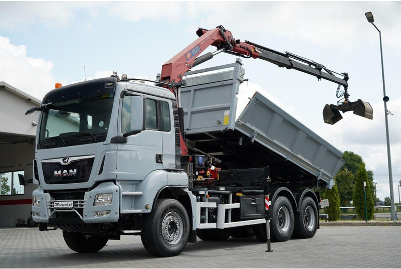 MAN TGS 33.360 / WYWROTKA + HDS - Самоскид вантажівка, Вантажівка з маніпулятором: фото 1 MAN TGS 33.360 / WYWROTKA + HDS - Самоскид вантажівка, Вантажівка з маніпулятором: фото 1