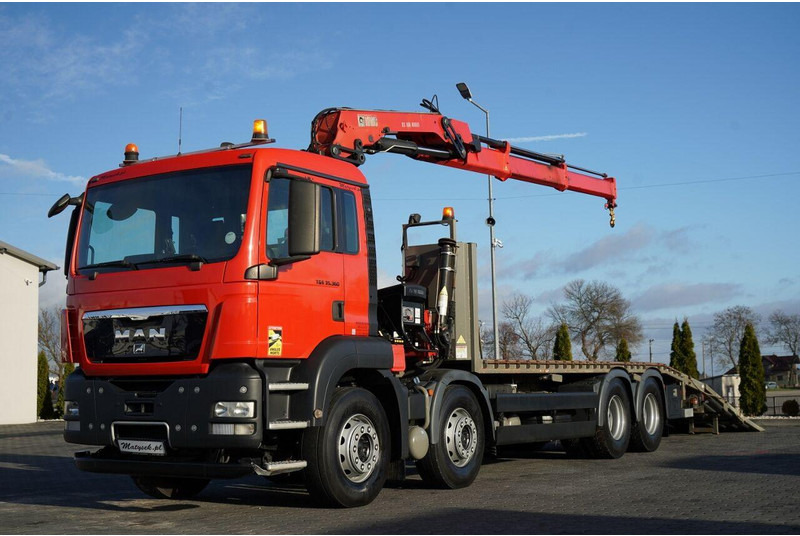 MAN TGS 35.360 / 8x2-4 / LAWETA + HDS HIAB 166 E-2 / 4 OSIOWY / NAJ - Евакуатор: фото 1 MAN TGS 35.360 / 8x2-4 / LAWETA + HDS HIAB 166 E-2 / 4 OSIOWY / NAJ - Евакуатор: фото 1
