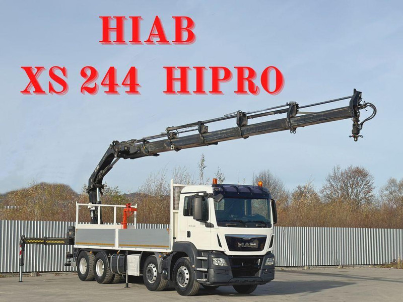 MAN TGS 35.440 * HIAB XS 244 HIPRO +FUNK / 8x4 - Бортова вантажівка/ Платформа, Вантажівка з маніпулятором: фото 1 MAN TGS 35.440 * HIAB XS 244 HIPRO +FUNK / 8x4 - Бортова вантажівка/ Платформа, Вантажівка з маніпулятором: фото 1
