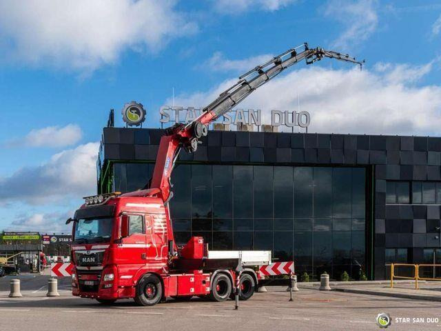 MAN TGX 28.500 6x2 HMF 5020K-RC Fly Jib Crane - Бортова вантажівка/ Платформа, Вантажівка з маніпулятором: фото 2 MAN TGX 28.500 6x2 HMF 5020K-RC Fly Jib Crane - Бортова вантажівка/ Платформа, Вантажівка з маніпулятором: фото 2