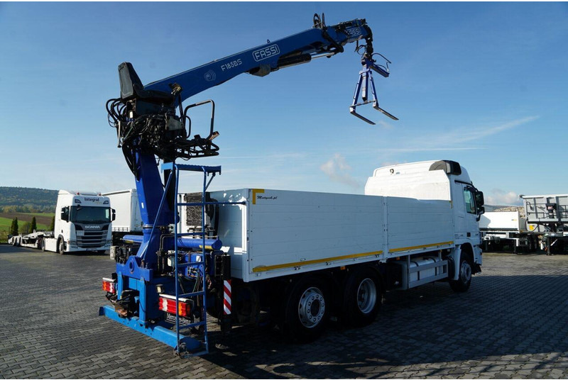 Mercedes-Benz ACTROS 2548 / 6x2 / BURTOWA - 6,5 M / OŚ PODNOSZONA / HDS FASSI - Бортова вантажівка/ Платформа, Вантажівка з маніпулятором: фото 4 Mercedes-Benz ACTROS 2548 / 6x2 / BURTOWA - 6,5 M / OŚ PODNOSZONA / HDS FASSI - Бортова вантажівка/ Платформа, Вантажівка з маніпулятором: фото 4