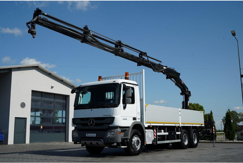 Mercedes-Benz ACTROS 2636 / 6x4 / SKRZYNIOWY 7 M + HDS HIAB - WYSÓW 12,6 M / - Бортова вантажівка/ Платформа, Вантажівка з маніпулятором: фото 1 Mercedes-Benz ACTROS 2636 / 6x4 / SKRZYNIOWY 7 M + HDS HIAB - WYSÓW 12,6 M / - Бортова вантажівка/ Платформа, Вантажівка з маніпулятором: фото 1