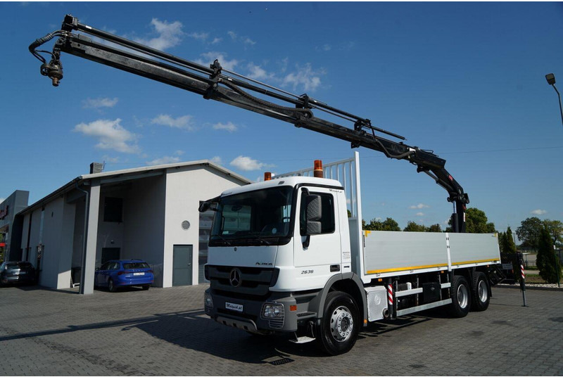 Mercedes-Benz ACTROS 2636 / 6x4 / SKRZYNIOWY 7 M + HDS HIAB - WYSÓW 12,6 M / - Бортова вантажівка/ Платформа, Вантажівка з маніпулятором: фото 2 Mercedes-Benz ACTROS 2636 / 6x4 / SKRZYNIOWY 7 M + HDS HIAB - WYSÓW 12,6 M / - Бортова вантажівка/ Платформа, Вантажівка з маніпулятором: фото 2