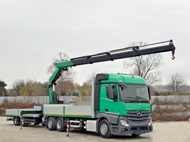 Mercedes-Benz ACTROS 2645 * FASSI F 345.24 + FUNK + Anhänger - Бортова вантажівка/ Платформа, Вантажівка з маніпулятором: фото 2 Mercedes-Benz ACTROS 2645 * FASSI F 345.24 + FUNK + Anhänger - Бортова вантажівка/ Платформа, Вантажівка з маніпулятором: фото 2