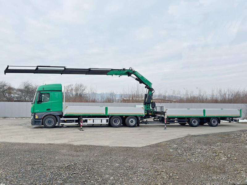 Mercedes-Benz ACTROS 2645 * FASSI F345.24 + FUNK + Anhänger - Бортова вантажівка/ Платформа, Вантажівка з маніпулятором: фото 5 Mercedes-Benz ACTROS 2645 * FASSI F345.24 + FUNK + Anhänger - Бортова вантажівка/ Платформа, Вантажівка з маніпулятором: фото 5