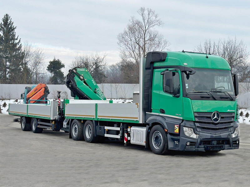 Mercedes-Benz ACTROS 2645 * FASSI F345.24 + FUNK + Anhänger - Бортова вантажівка/ Платформа, Вантажівка з маніпулятором: фото 3 Mercedes-Benz ACTROS 2645 * FASSI F345.24 + FUNK + Anhänger - Бортова вантажівка/ Платформа, Вантажівка з маніпулятором: фото 3