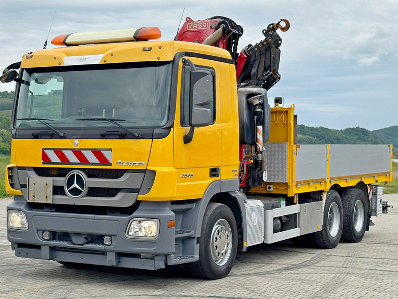 Mercedes-Benz ACTROS 2646 * FASSI F365AXP.26 + FUNK * 6x4 - Бортова вантажівка/ Платформа, Вантажівка з маніпулятором: фото 4 Mercedes-Benz ACTROS 2646 * FASSI F365AXP.26 + FUNK * 6x4 - Бортова вантажівка/ Платформа, Вантажівка з маніпулятором: фото 4