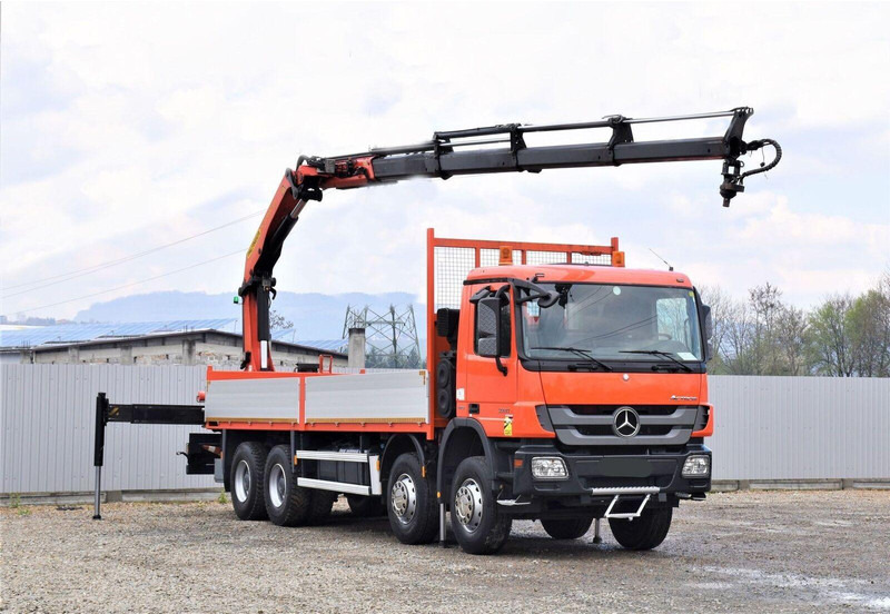 Mercedes-Benz ACTROS 3241 - Бортова вантажівка/ Платформа, Вантажівка з маніпулятором: фото 1 Mercedes-Benz ACTROS 3241 - Бортова вантажівка/ Платформа, Вантажівка з маніпулятором: фото 1
