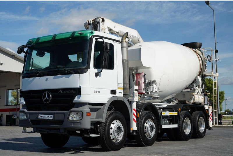Mercedes-Benz ACTROS 3241 / POMPOGRUSZKA / 8X4 / BETONIARKA + POMPA SERMAC 3Z2 - Автобетонозмішувач: фото 3 Mercedes-Benz ACTROS 3241 / POMPOGRUSZKA / 8X4 / BETONIARKA + POMPA SERMAC 3Z2 - Автобетонозмішувач: фото 3