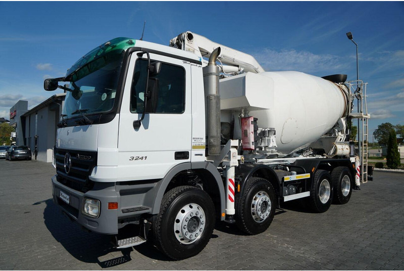 Mercedes-Benz ACTROS 3241 / POMPOGRUSZKA / 8X4 / BETONIARKA + POMPA SERMAC 3Z2 - Автобетонозмішувач: фото 4 Mercedes-Benz ACTROS 3241 / POMPOGRUSZKA / 8X4 / BETONIARKA + POMPA SERMAC 3Z2 - Автобетонозмішувач: фото 4