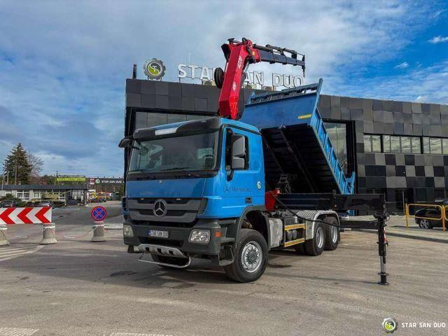 Mercedes-Benz ACTROS 3341 6x6 HMF 4220 K4 CRANE KIPPER - Самоскид вантажівка, Вантажівка з маніпулятором: фото 5 Mercedes-Benz ACTROS 3341 6x6 HMF 4220 K4 CRANE KIPPER - Самоскид вантажівка, Вантажівка з маніпулятором: фото 5