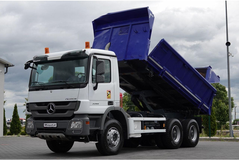 Mercedes-Benz ACTROS 3344 / 6x4 / WYWROTKA 2 STR / BORDMATIC / HYDROBURTA / HY - Самоскид вантажівка: фото 1 Mercedes-Benz ACTROS 3344 / 6x4 / WYWROTKA 2 STR / BORDMATIC / HYDROBURTA / HY - Самоскид вантажівка: фото 1