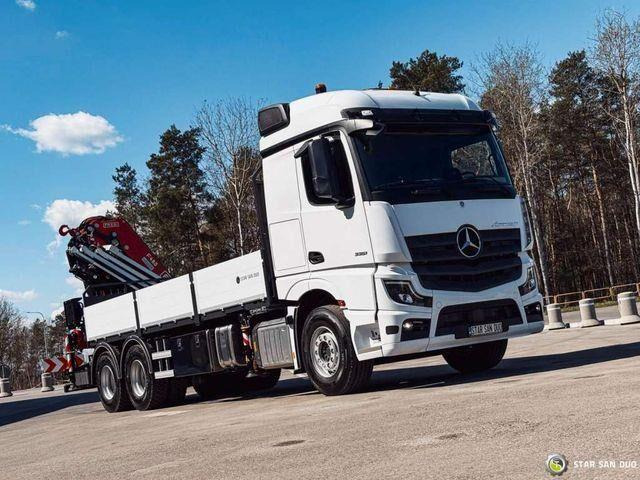 Mercedes-Benz ACTROS 3351 NEW 6x4 Fassi F485 Crane - Бортова вантажівка/ Платформа, Вантажівка з маніпулятором: фото 2 Mercedes-Benz ACTROS 3351 NEW 6x4 Fassi F485 Crane - Бортова вантажівка/ Платформа, Вантажівка з маніпулятором: фото 2