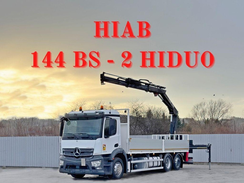Mercedes-Benz ANTOS 2543* HIAB 144 BS - 2 HIDUO /FUNK - Бортова вантажівка/ Платформа: фото 1 Mercedes-Benz ANTOS 2543* HIAB 144 BS - 2 HIDUO /FUNK - Бортова вантажівка/ Платформа: фото 1