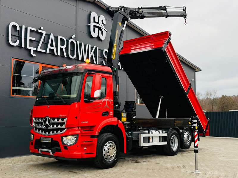 Mercedes-Benz AROCS 2532 // E6 // wywrotka 3-Stronna + PALFINGER PK 14001-EH / - Самоскид вантажівка, Вантажівка з маніпулятором: фото 1 Mercedes-Benz AROCS 2532 // E6 // wywrotka 3-Stronna + PALFINGER PK 14001-EH / - Самоскид вантажівка, Вантажівка з маніпулятором: фото 1