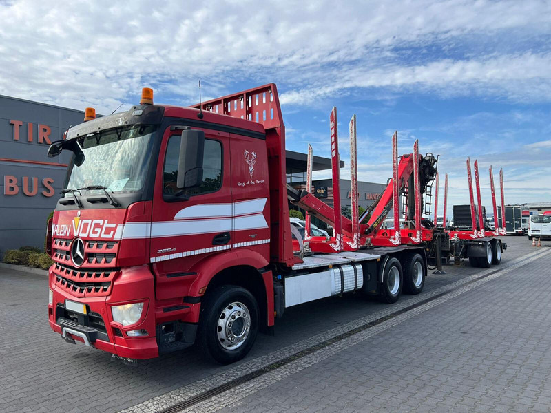 Mercedes-Benz AROCS 2645 EURO 6 6x4 TIMBER CARRIER HOLZTRANSPORT PALFINGER EPS - Лісовоз, Вантажівка з маніпулятором: фото 1 Mercedes-Benz AROCS 2645 EURO 6 6x4 TIMBER CARRIER HOLZTRANSPORT PALFINGER EPS - Лісовоз, Вантажівка з маніпулятором: фото 1