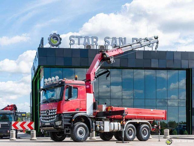 Mercedes-Benz AROCS 3345 6x6 HMF 3220 K hds Crane tipper - Самоскид вантажівка, Вантажівка з маніпулятором: фото 3 Mercedes-Benz AROCS 3345 6x6 HMF 3220 K hds Crane tipper - Самоскид вантажівка, Вантажівка з маніпулятором: фото 3