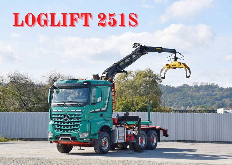 Mercedes-Benz AROCS 3363 *HOLZTRANSPORTER * LOGLIFT 251S /6x4 - Лісовоз, Вантажівка з маніпулятором: фото 1 Mercedes-Benz AROCS 3363 *HOLZTRANSPORTER * LOGLIFT 251S /6x4 - Лісовоз, Вантажівка з маніпулятором: фото 1