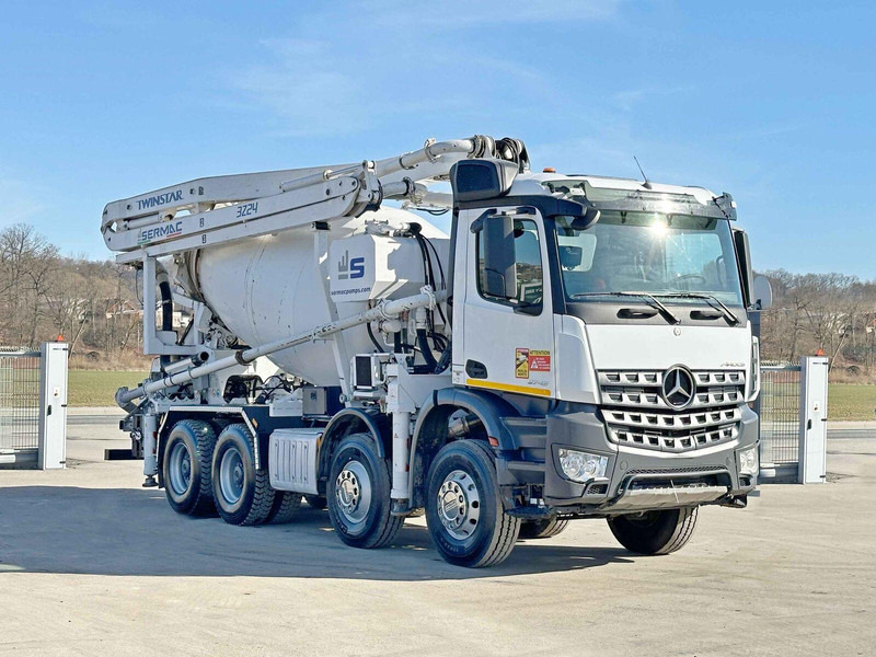 Mercedes-Benz AROCS 3743 * Betonpumpe + FUNK * 8x4 * TOP - Автобетонозмішувач: фото 1 Mercedes-Benz AROCS 3743 * Betonpumpe + FUNK * 8x4 * TOP - Автобетонозмішувач: фото 1