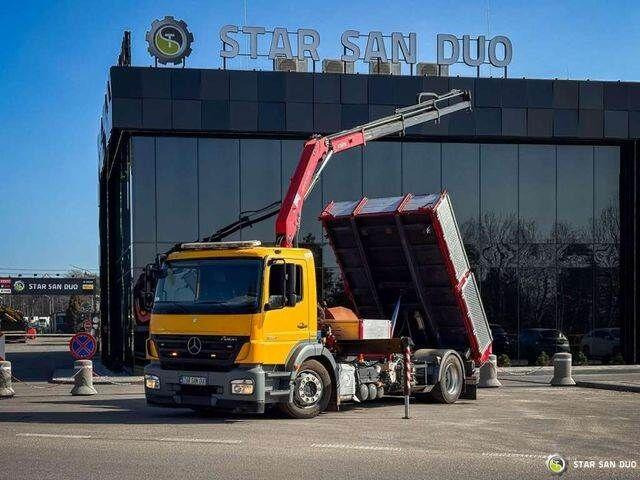 Mercedes-Benz AXOR 1824 4x2 HMF 975 HDS Crane Rotator Kipper - Самоскид вантажівка, Вантажівка з маніпулятором: фото 1 Mercedes-Benz AXOR 1824 4x2 HMF 975 HDS Crane Rotator Kipper - Самоскид вантажівка, Вантажівка з маніпулятором: фото 1