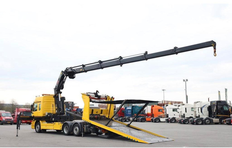 Mercedes-Benz Actros 2532 Vehicle transporter + crane Hiab 477EP-5 HiPro 6x2 - Автовоз вантажівка: фото 4 Mercedes-Benz Actros 2532 Vehicle transporter + crane Hiab 477EP-5 HiPro 6x2 - Автовоз вантажівка: фото 4