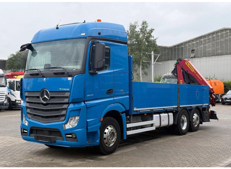 Mercedes-Benz Actros 2545 - Flatbed + crane 6x2 - Бортова вантажівка/ Платформа, Вантажівка з маніпулятором: фото 1 Mercedes-Benz Actros 2545 - Flatbed + crane 6x2 - Бортова вантажівка/ Платформа, Вантажівка з маніпулятором: фото 1