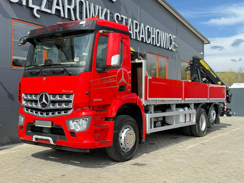Mercedes-Benz Arocs Actros 2532 / E6 / 6x2 / skrzynia + żuraw Palfinger / budo - Бортова вантажівка/ Платформа, Вантажівка з маніпулятором: фото 2 Mercedes-Benz Arocs Actros 2532 / E6 / 6x2 / skrzynia + żuraw Palfinger / budo - Бортова вантажівка/ Платформа, Вантажівка з маніпулятором: фото 2