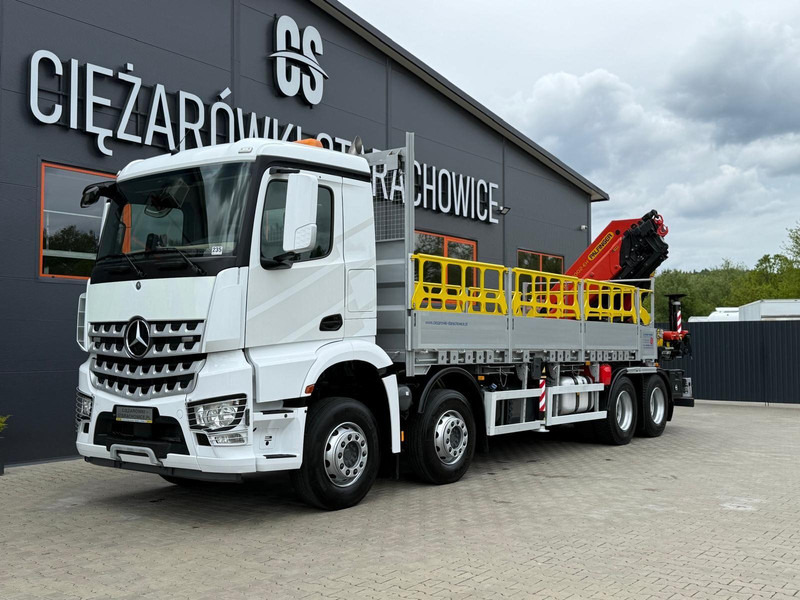 Mercedes-Benz Arocs Actros 3236 // E6 // 8x4 // Palfinger PK4800 - Бортова вантажівка/ Платформа, Вантажівка з маніпулятором: фото 1 Mercedes-Benz Arocs Actros 3236 // E6 // 8x4 // Palfinger PK4800 - Бортова вантажівка/ Платформа, Вантажівка з маніпулятором: фото 1