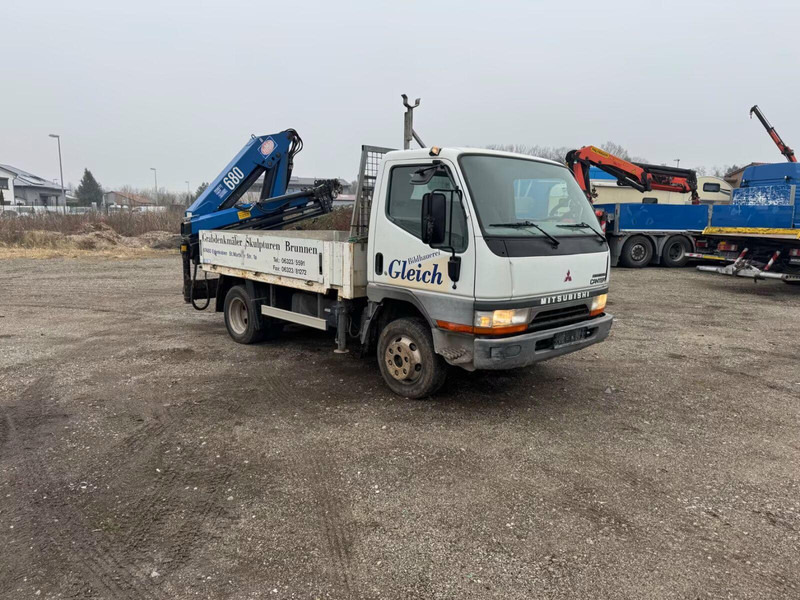 Mitsubishi Canter FE649 - Flatbed truck + crane - Бортова вантажівка/ Платформа, Вантажівка з маніпулятором: фото 2 Mitsubishi Canter FE649 - Flatbed truck + crane - Бортова вантажівка/ Платформа, Вантажівка з маніпулятором: фото 2