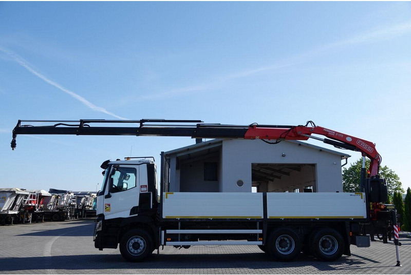 Renault C 380 / 6X4 / SKRZYNIOWY 6.4 M / + HDS FASSI F175A / MAX UDŹWIG - Бортова вантажівка/ Платформа, Вантажівка з маніпулятором: фото 5 Renault C 380 / 6X4 / SKRZYNIOWY 6.4 M / + HDS FASSI F175A / MAX UDŹWIG - Бортова вантажівка/ Платформа, Вантажівка з маніпулятором: фото 5