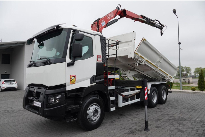 Renault C 380 / 6x4 / WYWROTKA 3 STRONNA + HDS FASSI F135 / HYDROBURTA - Самоскид вантажівка, Вантажівка з маніпулятором: фото 2 Renault C 380 / 6x4 / WYWROTKA 3 STRONNA + HDS FASSI F135 / HYDROBURTA - Самоскид вантажівка, Вантажівка з маніпулятором: фото 2