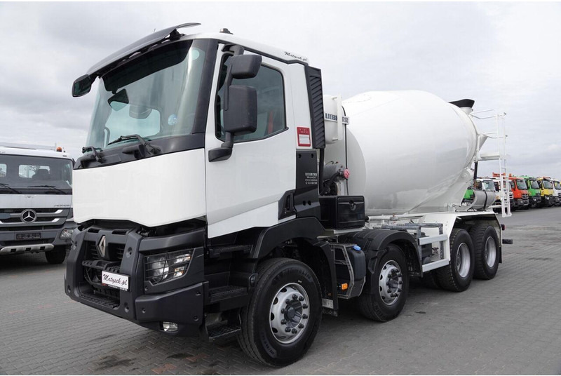 Renault C 380 / 8X4 / BETONOMIESZARKA / GRUSZKA / LIEBHERR 9 M3 / EURO 6 - Автобетонозмішувач: фото 2 Renault C 380 / 8X4 / BETONOMIESZARKA / GRUSZKA / LIEBHERR 9 M3 / EURO 6 - Автобетонозмішувач: фото 2