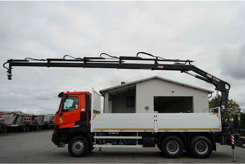 Renault K 380 / 6X4 / SKRZYNIOWY 6.2 M / + HDS HIAB 166 ES-4 / MAX UDŹWI - Бортова вантажівка/ Платформа, Вантажівка з маніпулятором: фото 2 Renault K 380 / 6X4 / SKRZYNIOWY 6.2 M / + HDS HIAB 166 ES-4 / MAX UDŹWI - Бортова вантажівка/ Платформа, Вантажівка з маніпулятором: фото 2