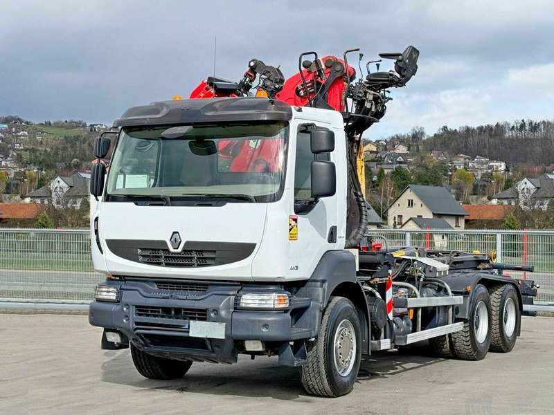Renault KERAX 460 DXI * ABROLLKIPPER * EPSILON Q170Z69 * 6x4 - Гаковий мультиліфт вантажівка, Вантажівка з маніпулятором: фото 2 Renault KERAX 460 DXI * ABROLLKIPPER * EPSILON Q170Z69 * 6x4 - Гаковий мультиліфт вантажівка, Вантажівка з маніпулятором: фото 2