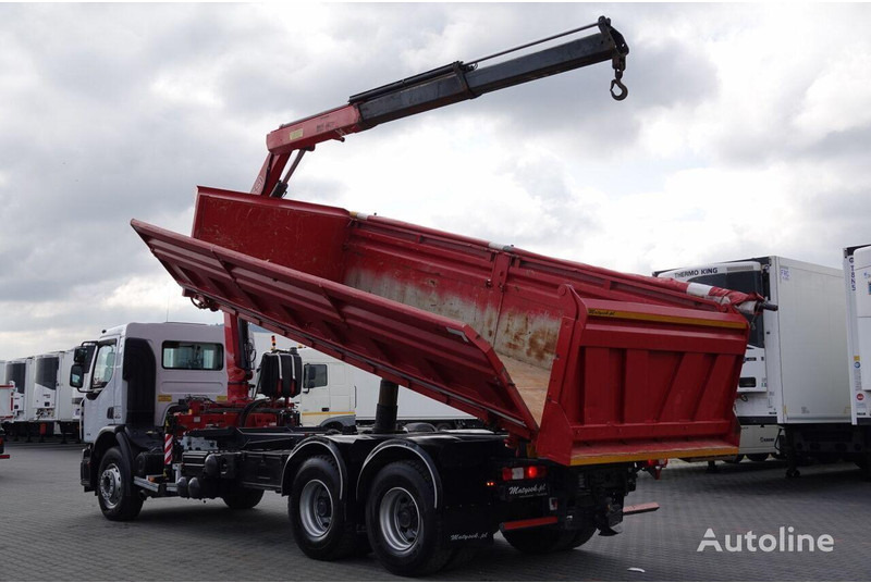 Renault LANDER 3 way tipper + crane FASSI 130 6x4 - Самоскид вантажівка, Вантажівка з маніпулятором: фото 4 Renault LANDER 3 way tipper + crane FASSI 130 6x4 - Самоскид вантажівка, Вантажівка з маніпулятором: фото 4