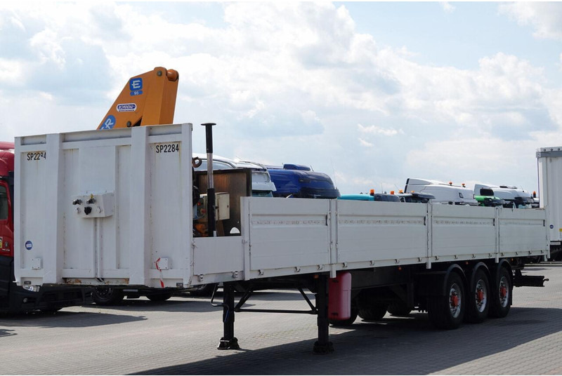 Samro NACZEPA BURTOWA / + HDS EFFER 95-3S - WYSÓW : 9 METRÓW / SPROWA - Бортовий напівпричіп/ Платформа: фото 1 Samro NACZEPA BURTOWA / + HDS EFFER 95-3S - WYSÓW : 9 METRÓW / SPROWA - Бортовий напівпричіп/ Платформа: фото 1