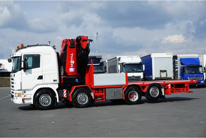 Scania G 480 / 8 X 2 / SKRZYNIOWY + HDS / HMF THOR - O K6 + JIB FJ 2000 - Бортова вантажівка/ Платформа, Вантажівка з маніпулятором: фото 4 Scania G 480 / 8 X 2 / SKRZYNIOWY + HDS / HMF THOR - O K6 + JIB FJ 2000 - Бортова вантажівка/ Платформа, Вантажівка з маніпулятором: фото 4