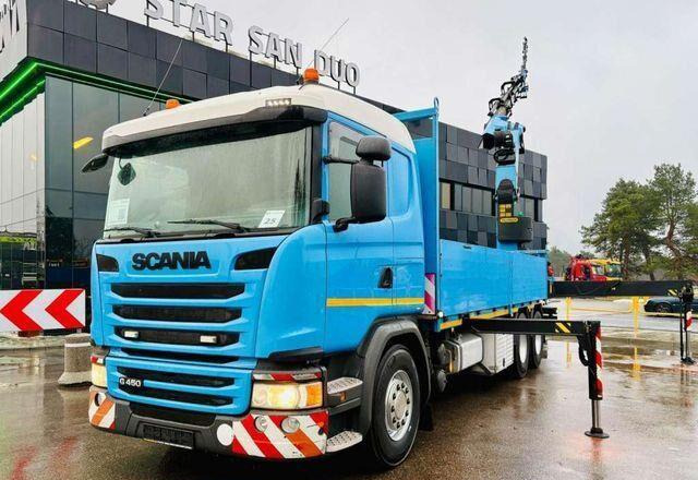 Scania G450 6x4 PALFINGER PK 42002 SH Fly Jib Crane - Бортова вантажівка/ Платформа, Вантажівка з маніпулятором: фото 4 Scania G450 6x4 PALFINGER PK 42002 SH Fly Jib Crane - Бортова вантажівка/ Платформа, Вантажівка з маніпулятором: фото 4