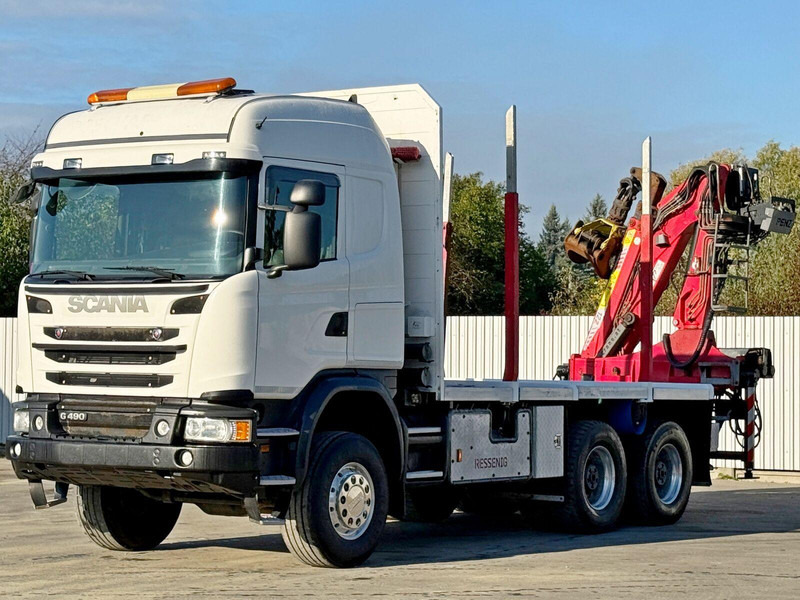 Scania G490 - Лісовоз, Вантажівка з маніпулятором: фото 4 Scania G490 - Лісовоз, Вантажівка з маніпулятором: фото 4
