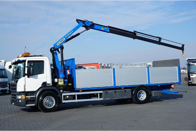 Scania P 250 / ACC / SKRZYNIOWY + HDS + WINDA / PALFINGER PK 12 002 - E - Бортова вантажівка/ Платформа, Вантажівка з маніпулятором: фото 3 Scania P 250 / ACC / SKRZYNIOWY + HDS + WINDA / PALFINGER PK 12 002 - E - Бортова вантажівка/ Платформа, Вантажівка з маніпулятором: фото 3