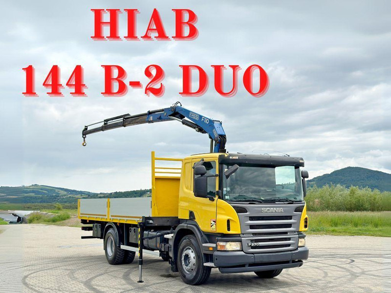 Scania P 270 * FASSI F110A.23 + FUNK * TOPZUSTAND - Бортова вантажівка/ Платформа, Вантажівка з маніпулятором: фото 1 Scania P 270 * FASSI F110A.23 + FUNK * TOPZUSTAND - Бортова вантажівка/ Платформа, Вантажівка з маніпулятором: фото 1