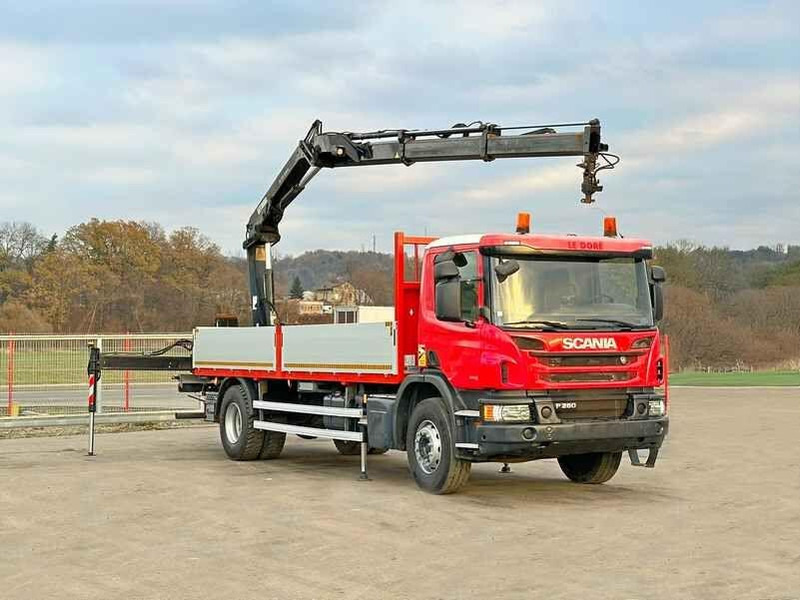 Scania P 280 * HIAB 122 E - 2 HIDUO + FUNK* TOPZUSTAND - Бортова вантажівка/ Платформа, Вантажівка з маніпулятором: фото 2 Scania P 280 * HIAB 122 E - 2 HIDUO + FUNK* TOPZUSTAND - Бортова вантажівка/ Платформа, Вантажівка з маніпулятором: фото 2