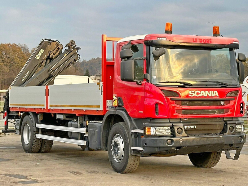 Scania P 280 * HIAB 122 E - 2 HIDUO + FUNK* TOPZUSTAND - Бортова вантажівка/ Платформа, Вантажівка з маніпулятором: фото 4 Scania P 280 * HIAB 122 E - 2 HIDUO + FUNK* TOPZUSTAND - Бортова вантажівка/ Платформа, Вантажівка з маніпулятором: фото 4