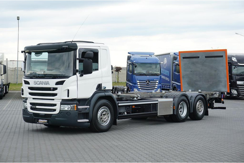 Scania P 410 / ACC / E 6 / BDF + WINDA / 7.15 , 7.45, 7.82 M / OŚ SKRĘT - Вантажівка шасі: фото 2 Scania P 410 / ACC / E 6 / BDF + WINDA / 7.15 , 7.45, 7.82 M / OŚ SKRĘT - Вантажівка шасі: фото 2