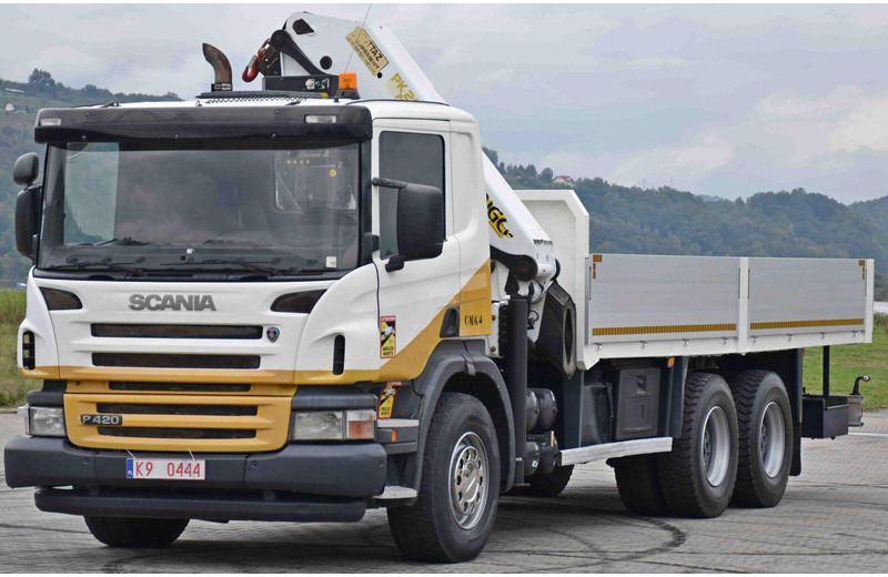 Scania P 420 - Бортова вантажівка/ Платформа, Вантажівка з маніпулятором: фото 3 Scania P 420 - Бортова вантажівка/ Платформа, Вантажівка з маніпулятором: фото 3