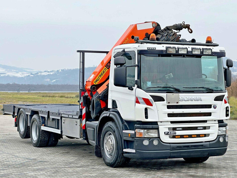 Scania P 420* PLATFORM 6,80m * PK 29002+FUNK * TOP - Бортова вантажівка/ Платформа, Вантажівка з маніпулятором: фото 4 Scania P 420* PLATFORM 6,80m * PK 29002+FUNK * TOP - Бортова вантажівка/ Платформа, Вантажівка з маніпулятором: фото 4