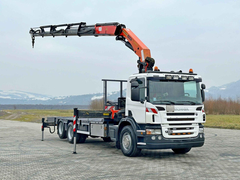 Scania P 420* PLATFORM 6,80m * PK 29002+FUNK * TOP - Бортова вантажівка/ Платформа, Вантажівка з маніпулятором: фото 2 Scania P 420* PLATFORM 6,80m * PK 29002+FUNK * TOP - Бортова вантажівка/ Платформа, Вантажівка з маніпулятором: фото 2
